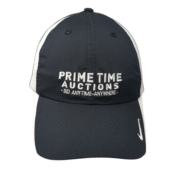 Prime Time Auctions Bid Anytime Anywhere Baseball Cap Black OS Nike Dri-Fit - Picture 1 of 10